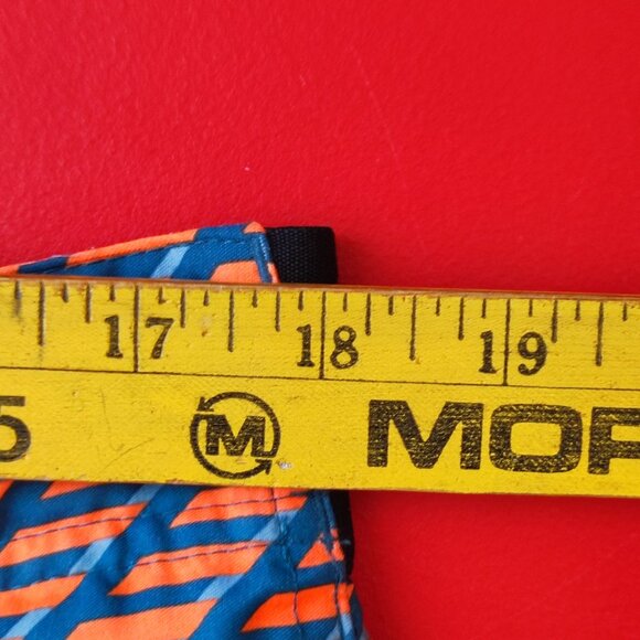 Nike swim trunk orange blue design men's size 36 - Picture 6 of 8